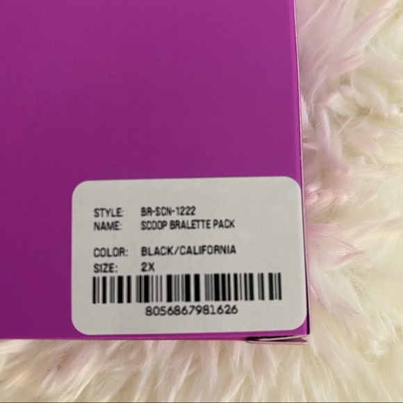 🎉 HOST PICK 🎉 🖤💜 FENDI x SKIMS Scoop Bralette - 2 Pack - BNIB ✨ - Picture 16 of 16